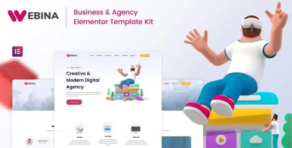 Webina – Business Agency & Startup Elementor Template Kit